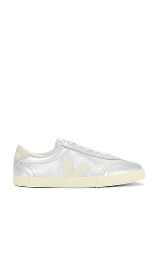 Veja Volley Sneaker in Metallic Silver. - size 38 | Revolve Clothing (Global)