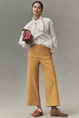 The Colette Magic Fabric Crop Wide-Leg Pants by Maeve | Anthropologie (US)