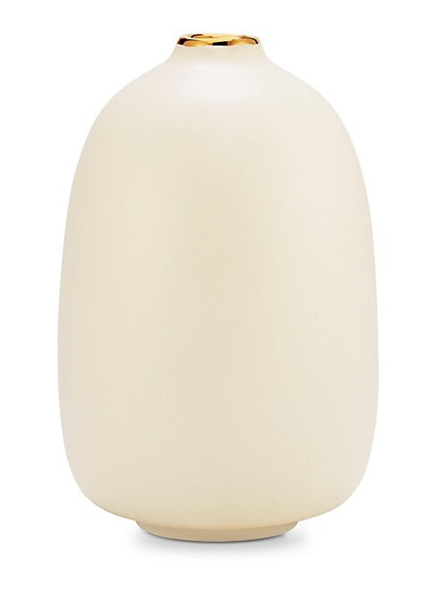 Aerin Eloise 18K Gold & Ceramic Tall Bud Vase | Saks Fifth Avenue