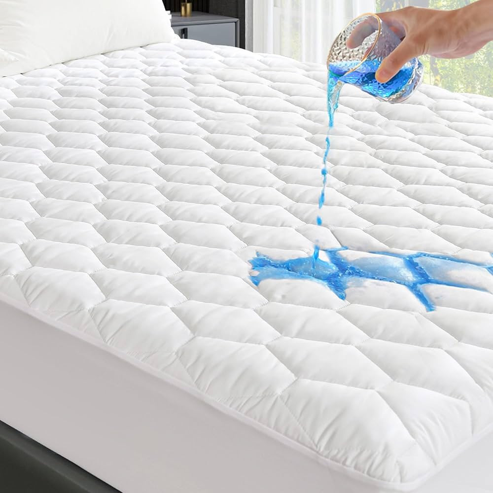 GRT Full Mattress Protector Waterproof, Hollow Cotton Mattress Pad Full | Amazon (US)