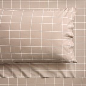Boxter Plaid Organic Sheet Set | Pottery Barn Teen