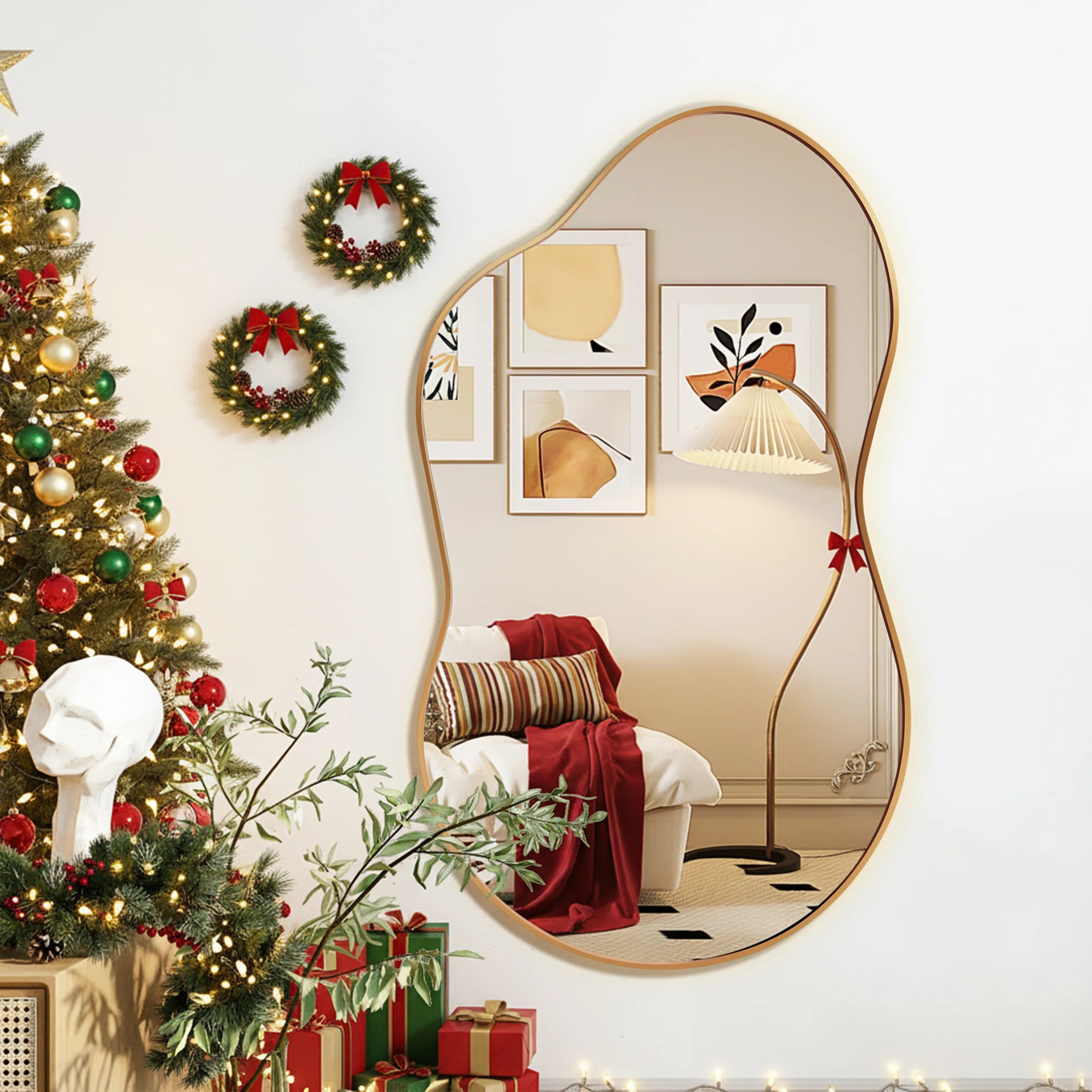 Cloud Shaped Metal Wall Mirror | Wayfair North America