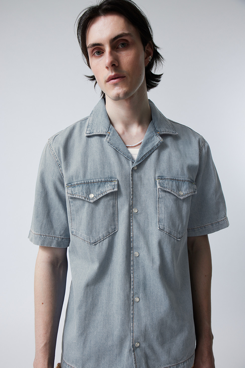 Burbank Denim Regular Shirt | Weekday