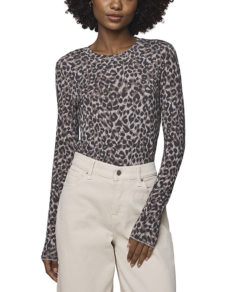 Splendid Leopard Print Long Sleeve Tee | Bloomingdale's (US)
