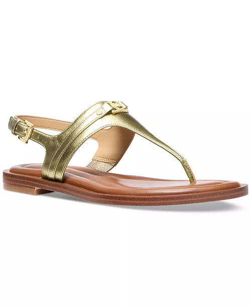 MICHAEL Michael Kors Mandy Logo Slingback Thong Sandals - Macy's | Macy's