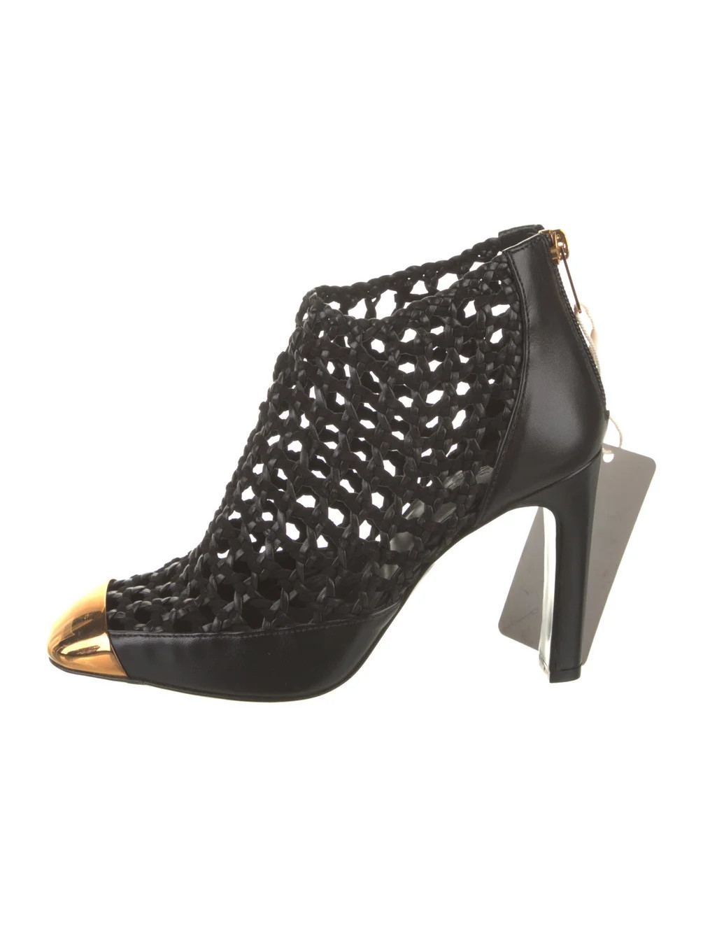 Leather Colorblock Pattern Boots | The RealReal