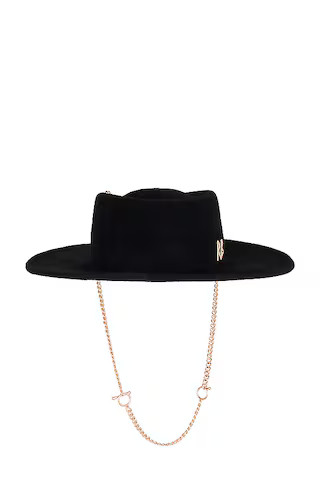 Chain Strap Gambler Hat in Black | Revolve Clothing (Global)