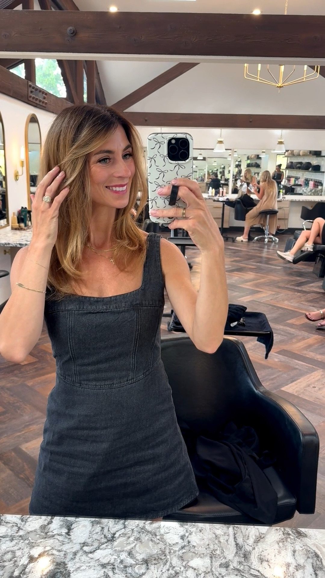 Hair Salon day! In love with this denim dress!! I feel like this is such an easy day to night dress! 

#LTKFindsUnder100 #LTKStyleTip #LTKWorkwear
