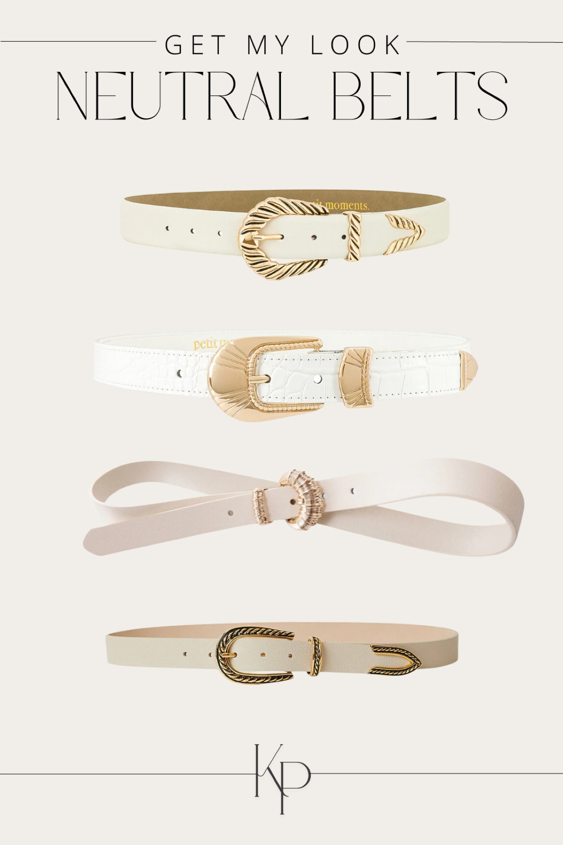 VLOGO buckle leather belt curated on LTK