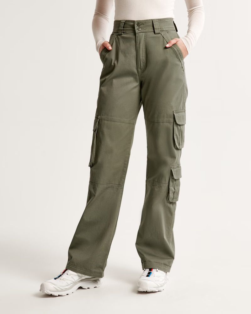Women's Relaxed Cargo Pant | Women's Bottoms | Abercrombie.com | Abercrombie & Fitch (US)