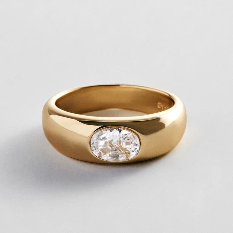 Lacey Gold Pinky Ring - Lacey Gold Pinky Ring | BaubleBar
