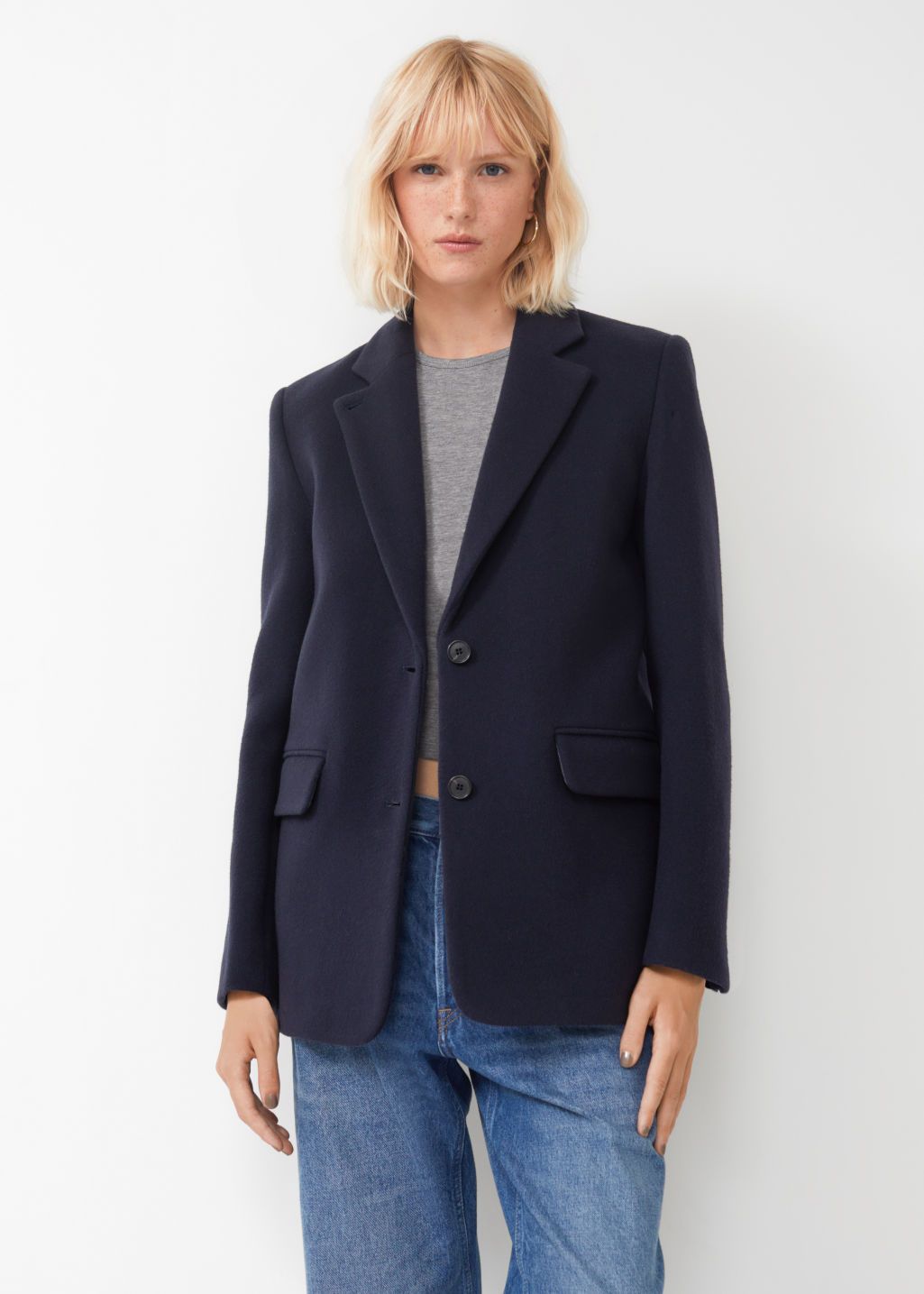 Oversized Blazer - Navy - & Other Stories GB | & Other Stories (EU + UK)