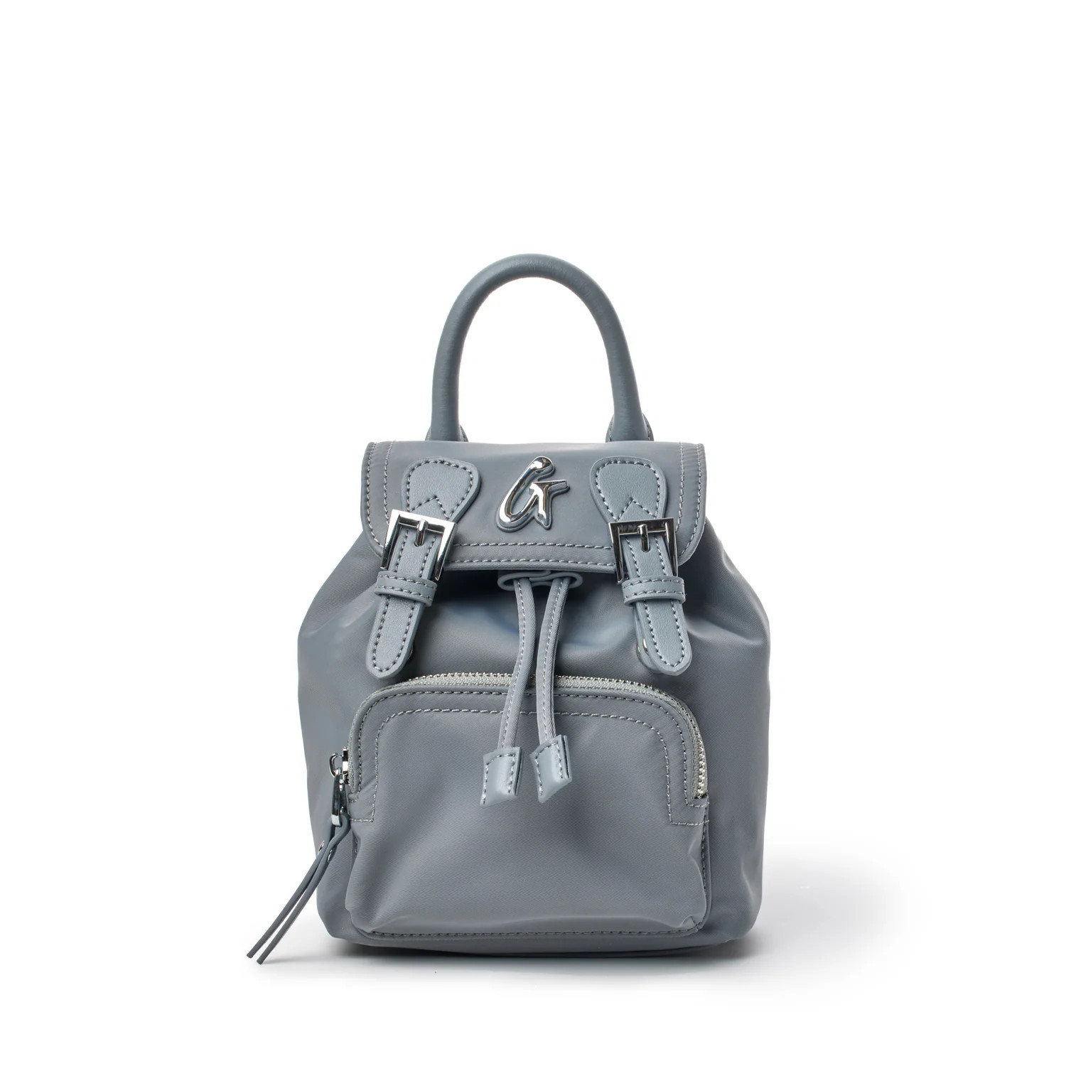 MINI NYLON BACKPACK - GRAY | Glam-Aholic Lifestyle