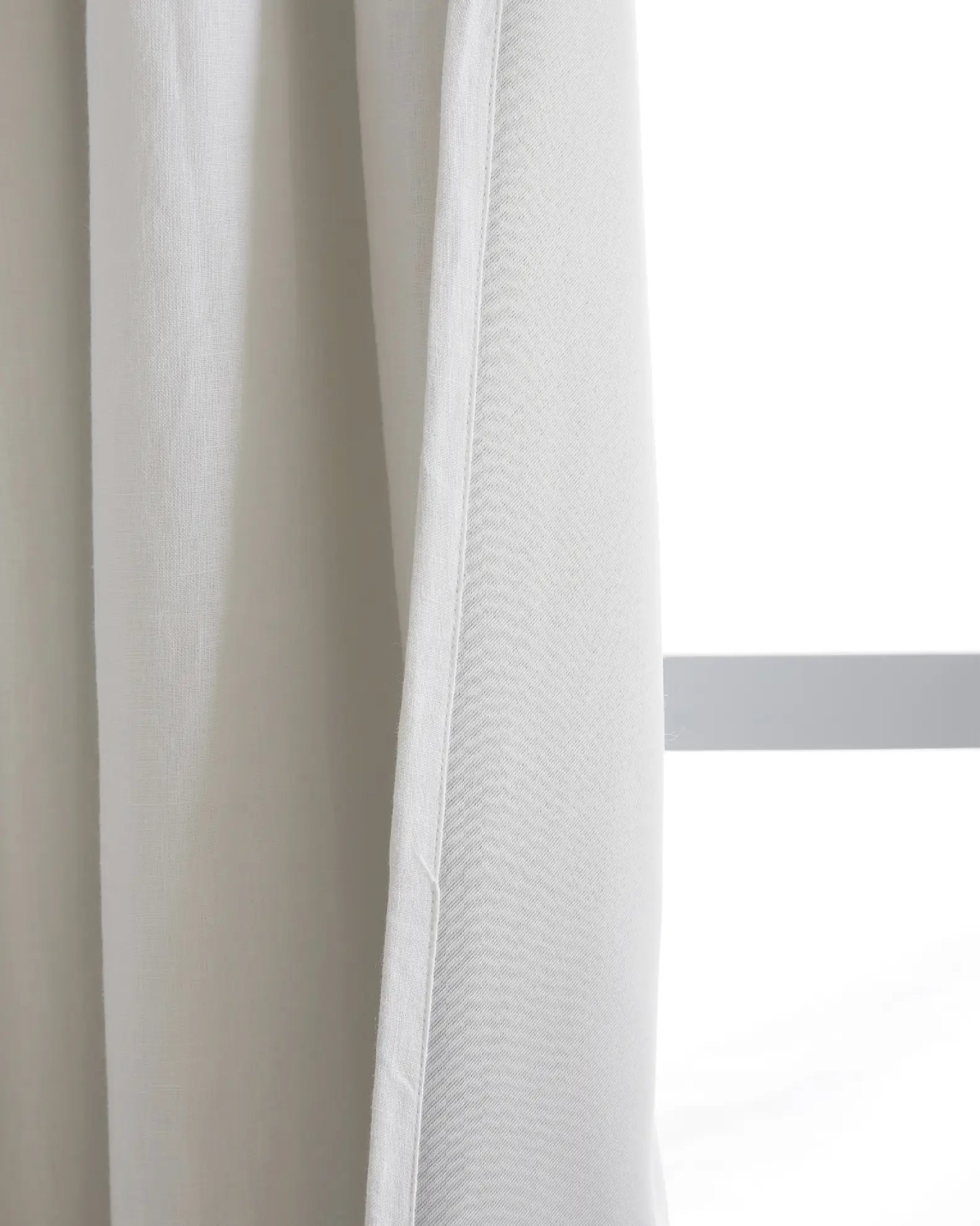 European Linen Room Darkening Curtain in White | Quince