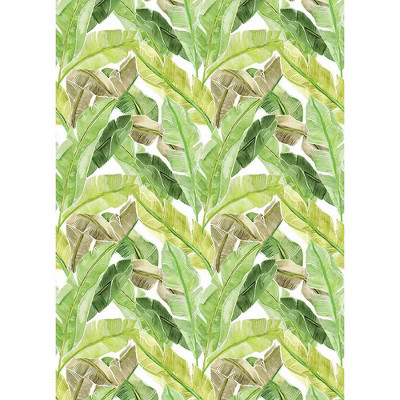 Tempaper & Co. 108"x78" Palm Leaves Green Peel and Stick Wall Mural Green | Target