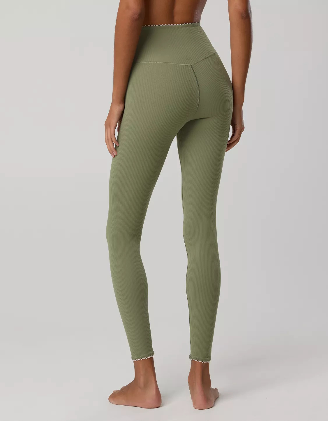 OFFLINE By Aerie Real Me XTRA Ribbed Picot Trim Crossover Legging | Aerie