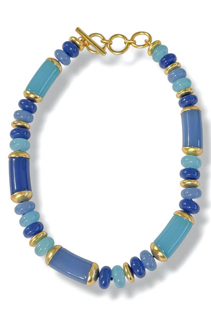 Julie Vos Amalfi Aqua Multi Statement Necklace | The Willow Tree