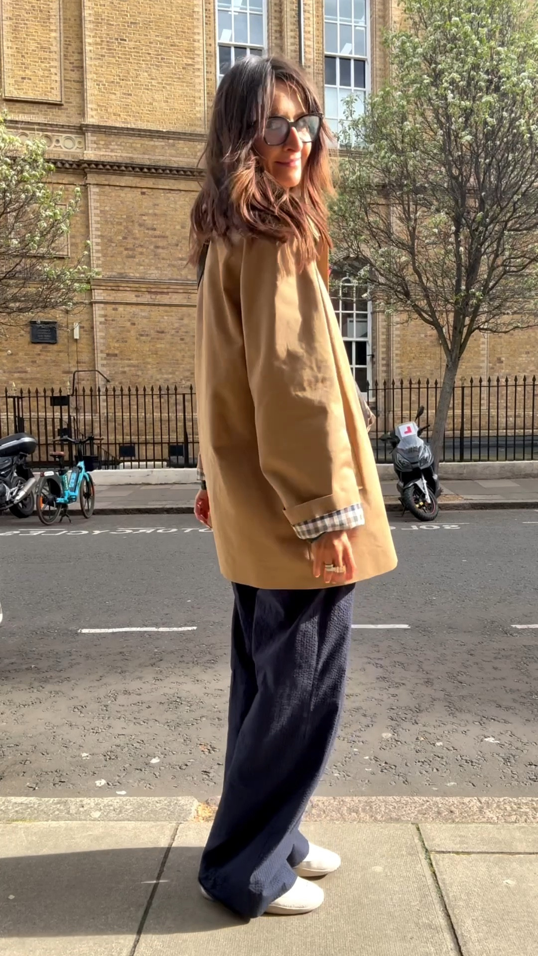 Perfect spring jacket 
I’m wearing my normal 8
Size down if want a more classic or fitted look.  
Trousers come up roomy. Size down if want them more fitted around the waist and bottom.  I’m
In my 8 and they are relaxed/a bit loose.
Trainers true to size 

#LTKspring #LTKeurope #LTKuk