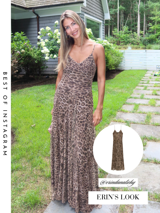 Erin Lichy's Leopard Print Maxi Dress 📸= @erindanalichy 

 