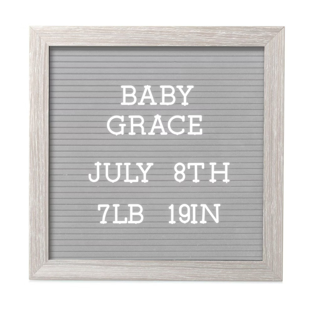 Pearhead 10"" x 10"" Letterboard Set - Light Gray | Target