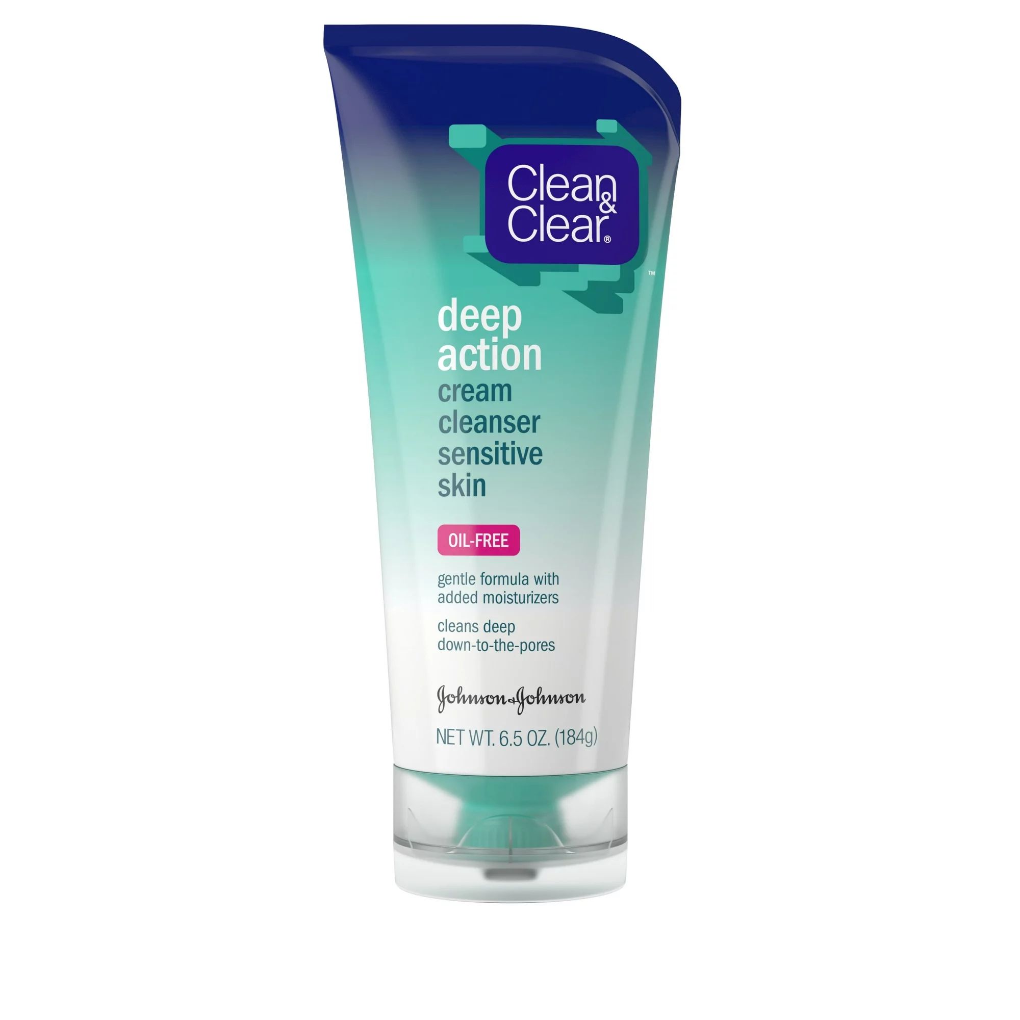 Clean & Clear Deep Action Cream Face Wash for Sensitive Skin, 6.5 oz | Walmart (US)