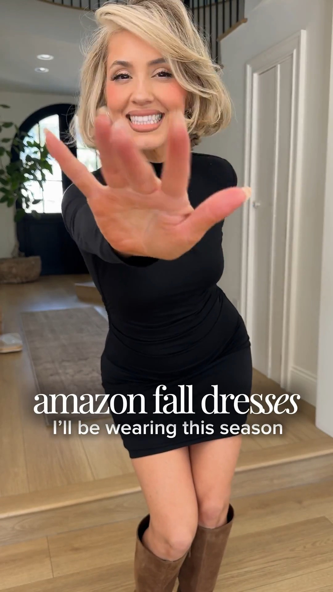 Amazon fall dresses I’ll be wearing ON REPEAT 😎🖤 

Wearing a small on everything! 
The black and white button dress — I cinched the waist by using the clip linked below!

 Amazon fall dresses for every occasion 🍂 From casual everyday looks and work outfits to date night, church, brunch, Thanksgiving and holiday plans—these are versatile fall wardrobe staples you can style now and wear straight into winter.

Amazon fall dresses, fall outfit ideas, casual fall dresses, sweater dresses, knit dresses, transitional fall outfits, fall wardrobe staples, everyday dresses, work dresses, date night dresses, church dresses, brunch outfits, fall wedding guest dresses, Thanksgiving outfit ideas, family photo outfits, holiday dresses, layering pieces, fall-to-winter outfits, versatile dresses, affordable fall fashion, Amazon fashion finds.

#LTKgrwm #LTKootd #LTKU
