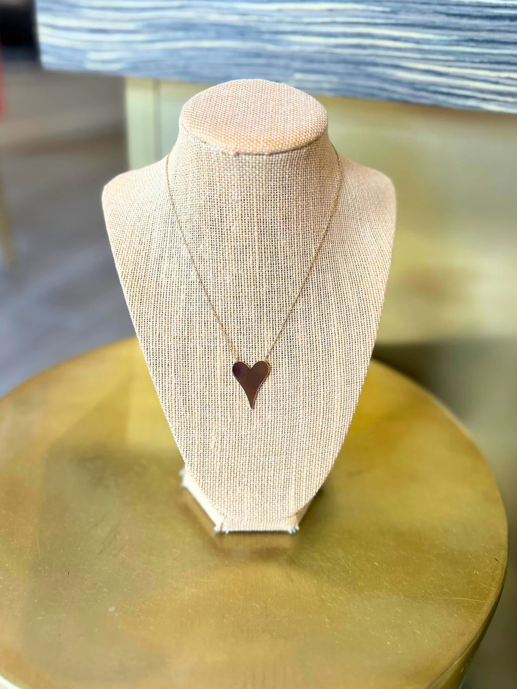 Solid Heart Necklace - Large | Monkee's of Raleigh