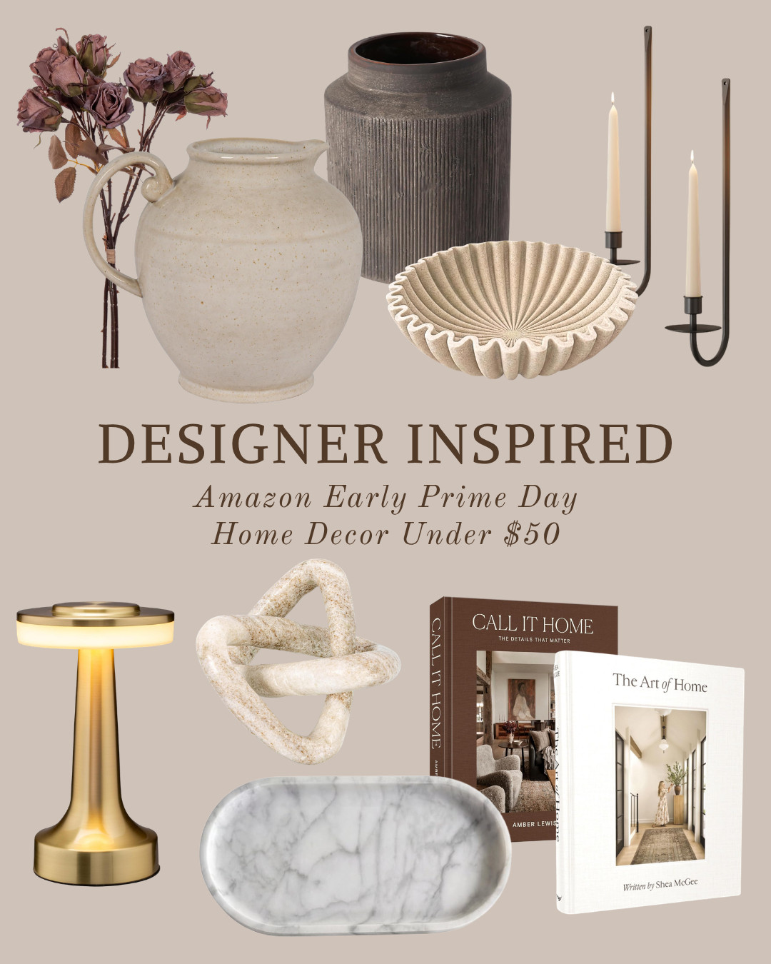 Early Prime Day decor deals that look designer 🤍✨

These are the kinds of finds that make your home look more expensive without spending a fortune. From timeless accents to elevated decor pieces, every item is under $50 and giving high-end style on a budget.

#LTKHome #PrimeDayDeals #AmazonHomeFinds #DesignerStyle #AffordableDecor 

 #LTKHome #LTKSaleAlert