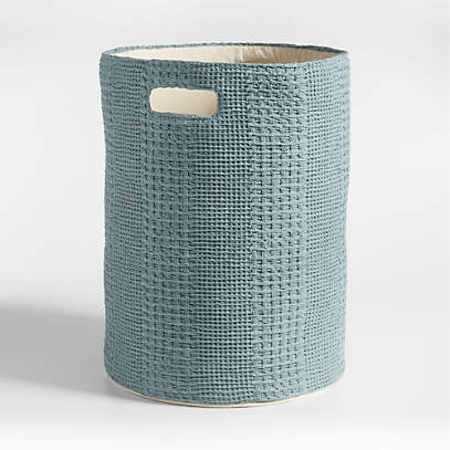 Nella Cream Waffle Weave Large Toy Storage Bin + Reviews | Crate & Kids | Crate & Barrel