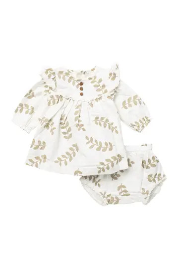 Woven Fern Print Dress Set | Nordstrom Rack