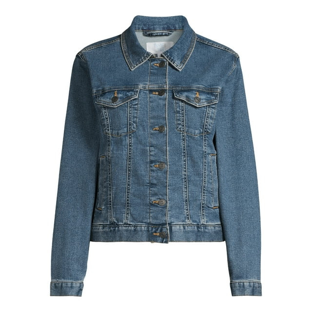 Time and Tru Women's Denim Jacket, Sizes XS-XXXL | Walmart (US)