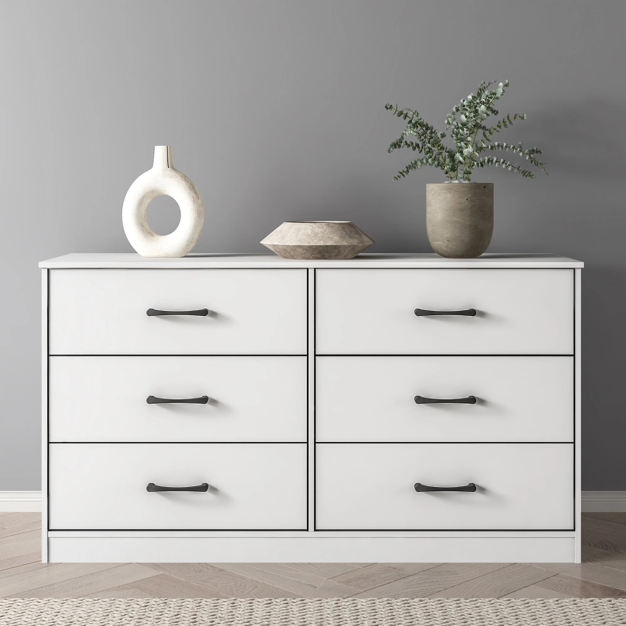 Mainstays Ardent 6 Drawer Dresser, White | Walmart (US)