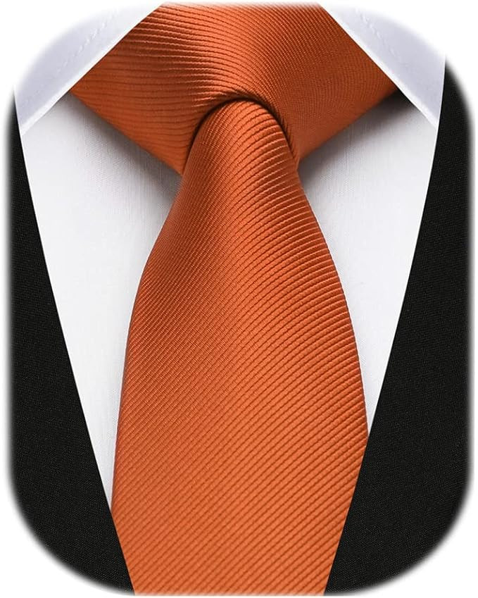HISDERN Solid Color Ties for Men 2.17'' Skinny Necktie Formal Busines Woven Satin Thin Silk Silm ... | Amazon (US)