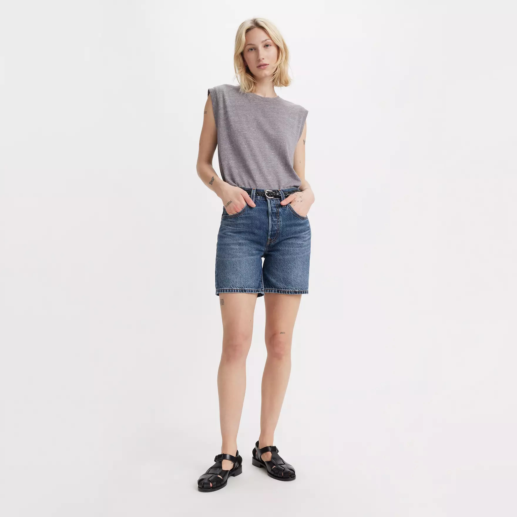 501® Mid Thigh Lightweight Women's Shorts | LEVI'S (US)