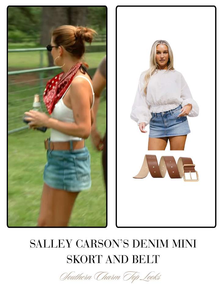 Salley Carson's Denim Mini Skort 

 
