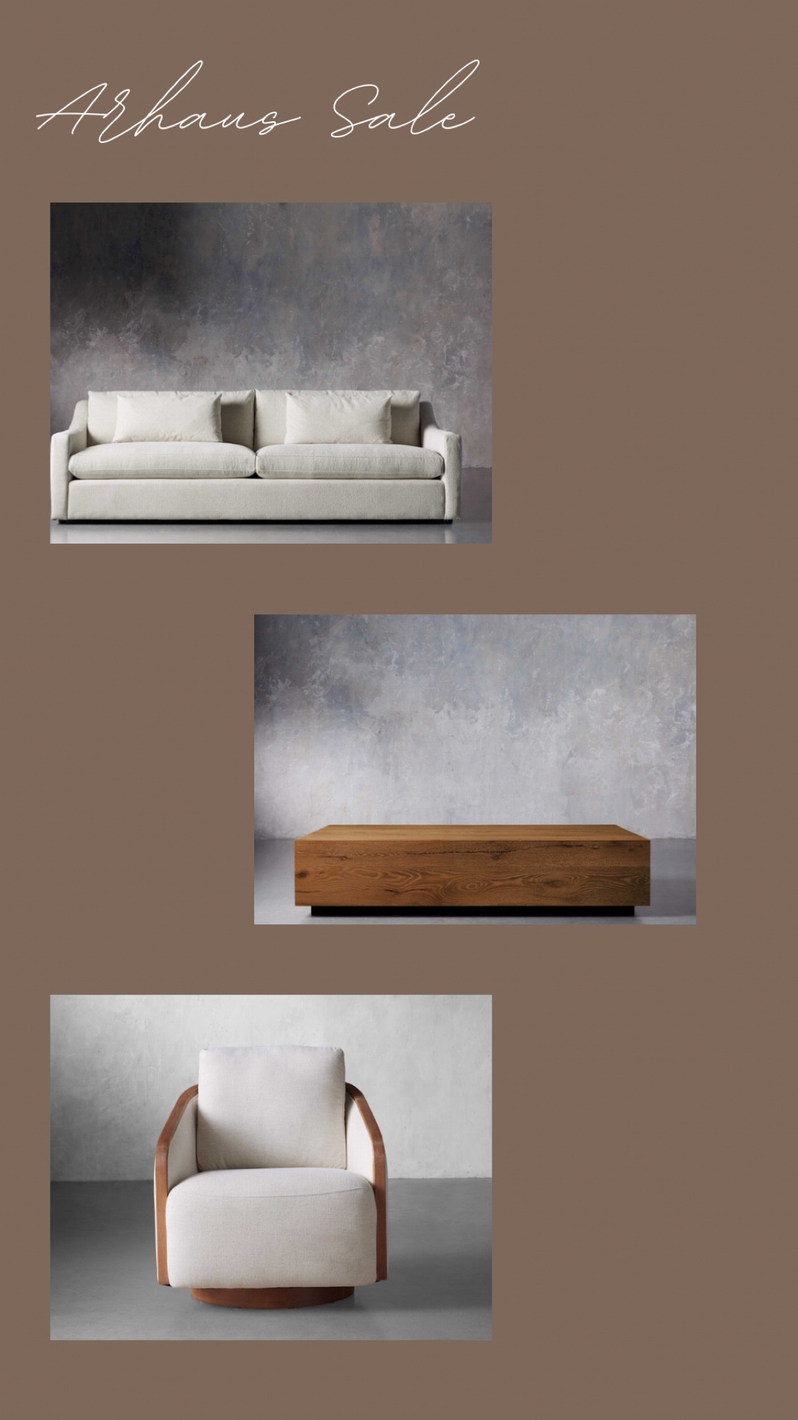 Cozy living room on sale at Arhaus now! 

#LTKCyberWeek #LTKsalealert #LTKhome