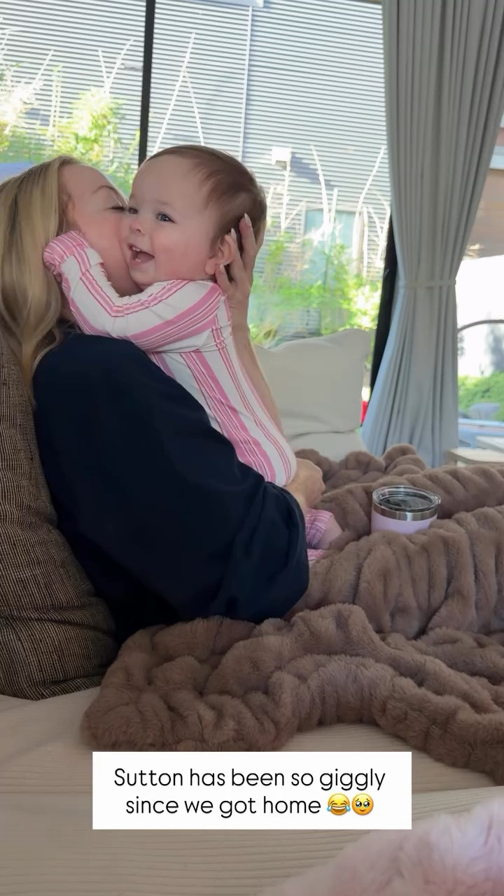 Sutton has been so giggly since we got home 😂🥹

Her pink peony stripe zipper romper is linked here! 💕

#LTKKids #LTKBaby #LTKootd