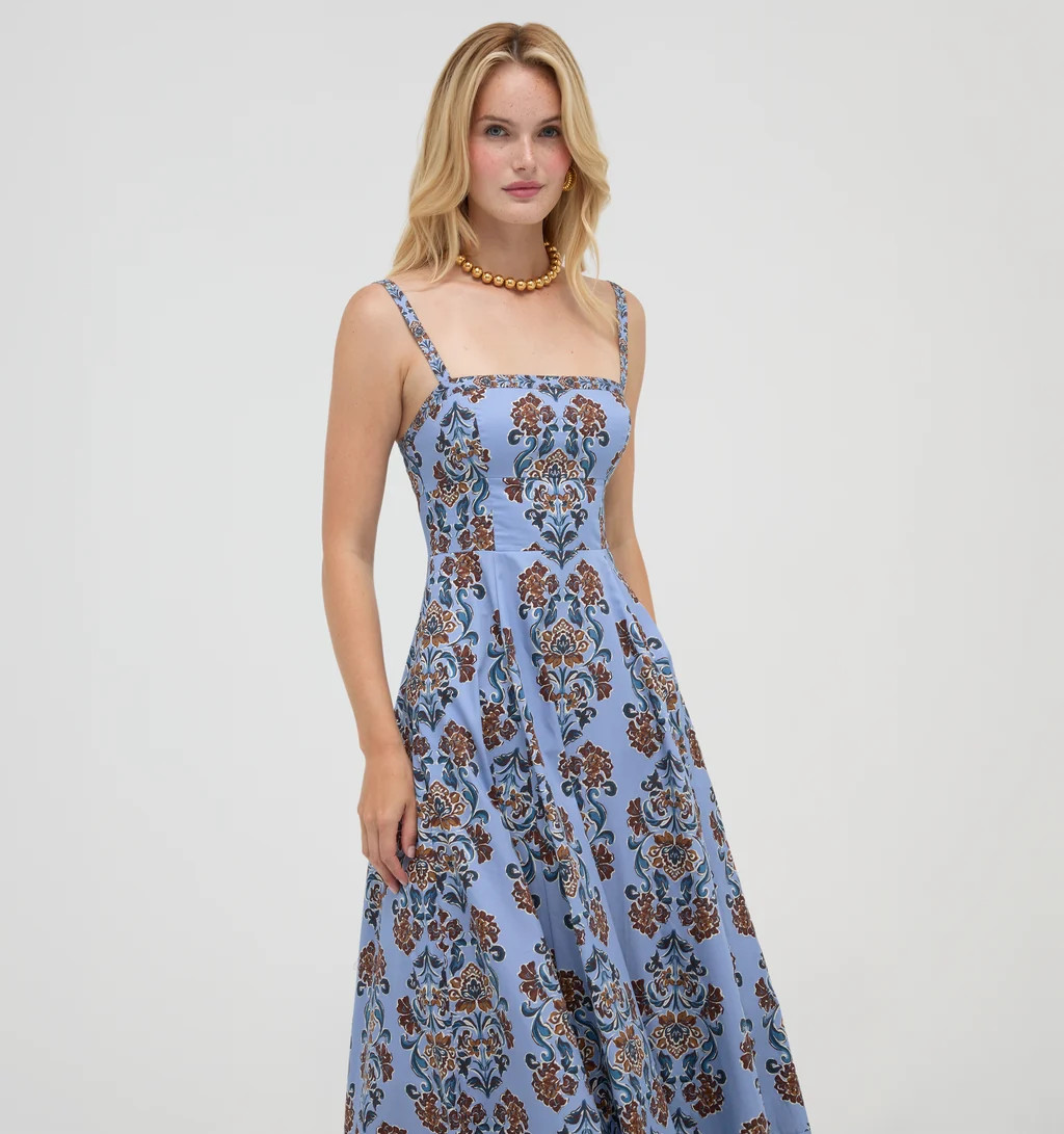 The Margot Dress -  Stowell Medallion Iris | Hill House Home US
