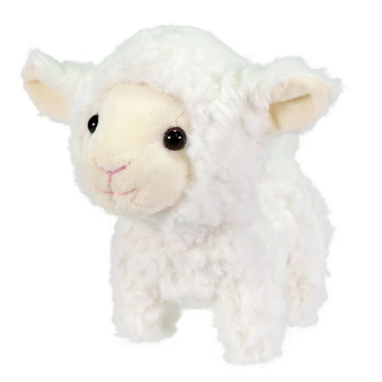 Kid Connection-Mini Walking Pet White Lamb 6inches | Walmart (US)