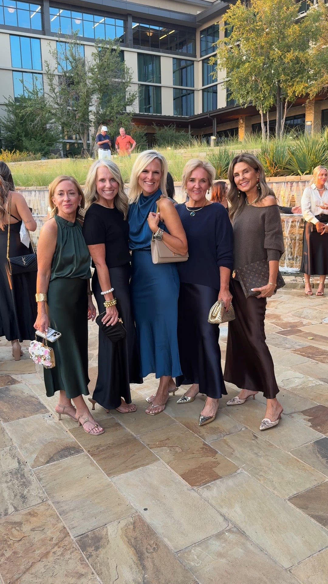 Can I just take these women with me everywhere I go??? Look at all the Quince goodness we wore to last nights cocktail party! Silk and cashmere never looked so good or was affordable. 

#LTKOver40 #LTKCon #LTKFindsUnder100