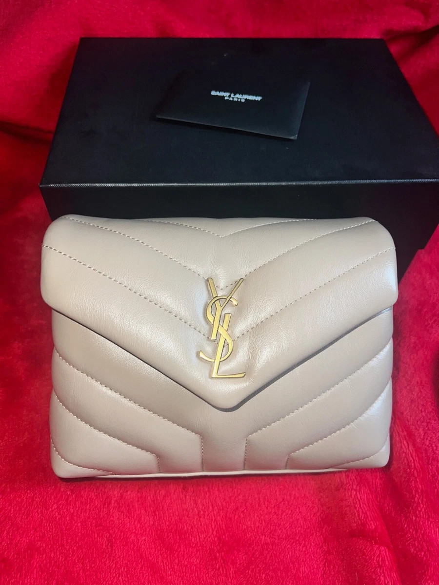 Saint Laurent YSL toy loulou authentic bag beige  | eBay | eBay UK