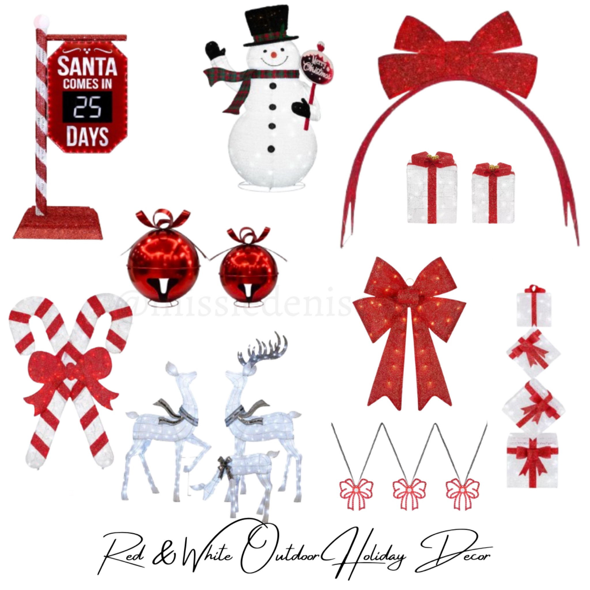 Red and White Out Door Christmas 

#LTKSeasonal #LTKHoliday #LTKHome