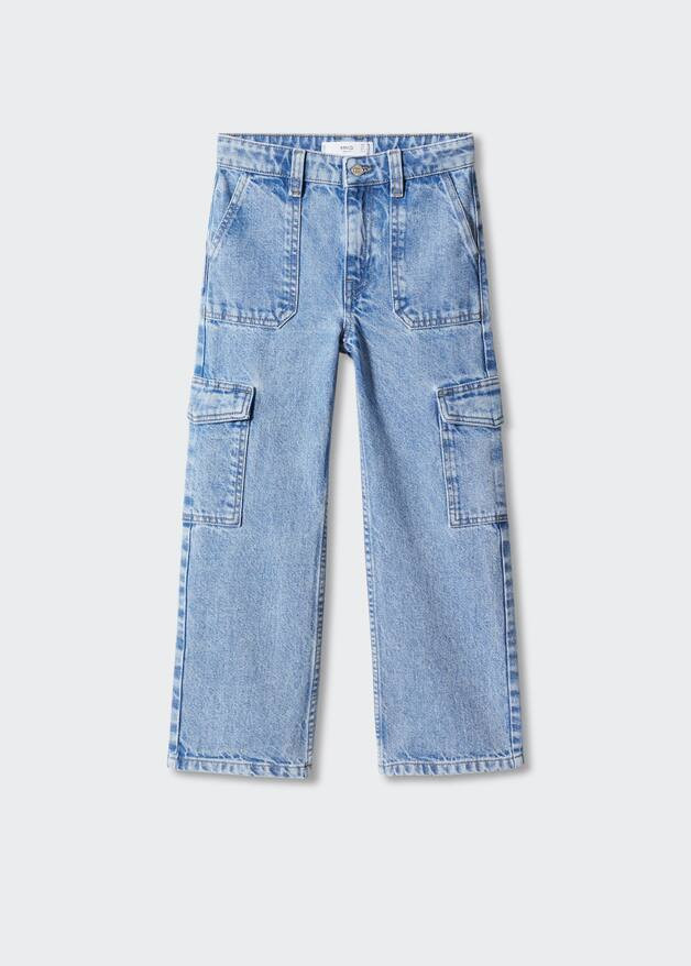 Pocket cargo jeans -  Women | Mango USA | MANGO (US)