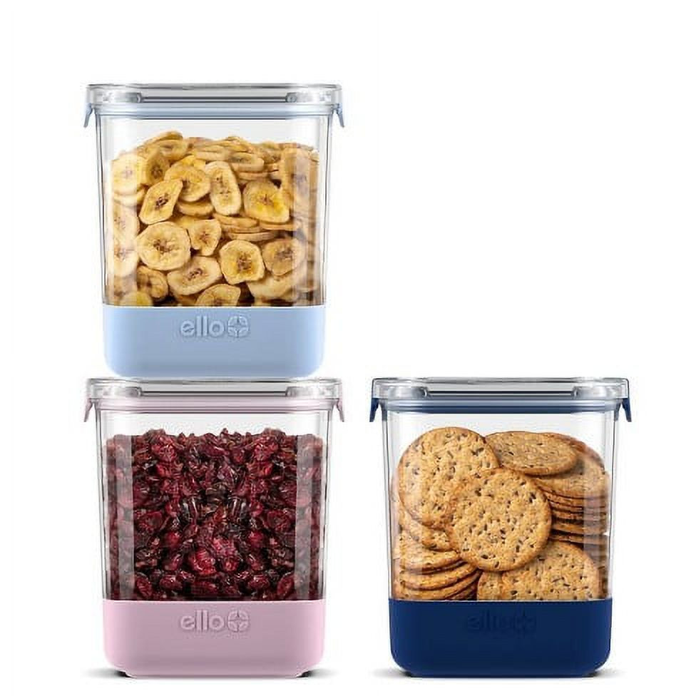 New** Ello 6pc Plastic Food Storage Canisters with Airtight Lids (Set of 3) | Walmart (US)