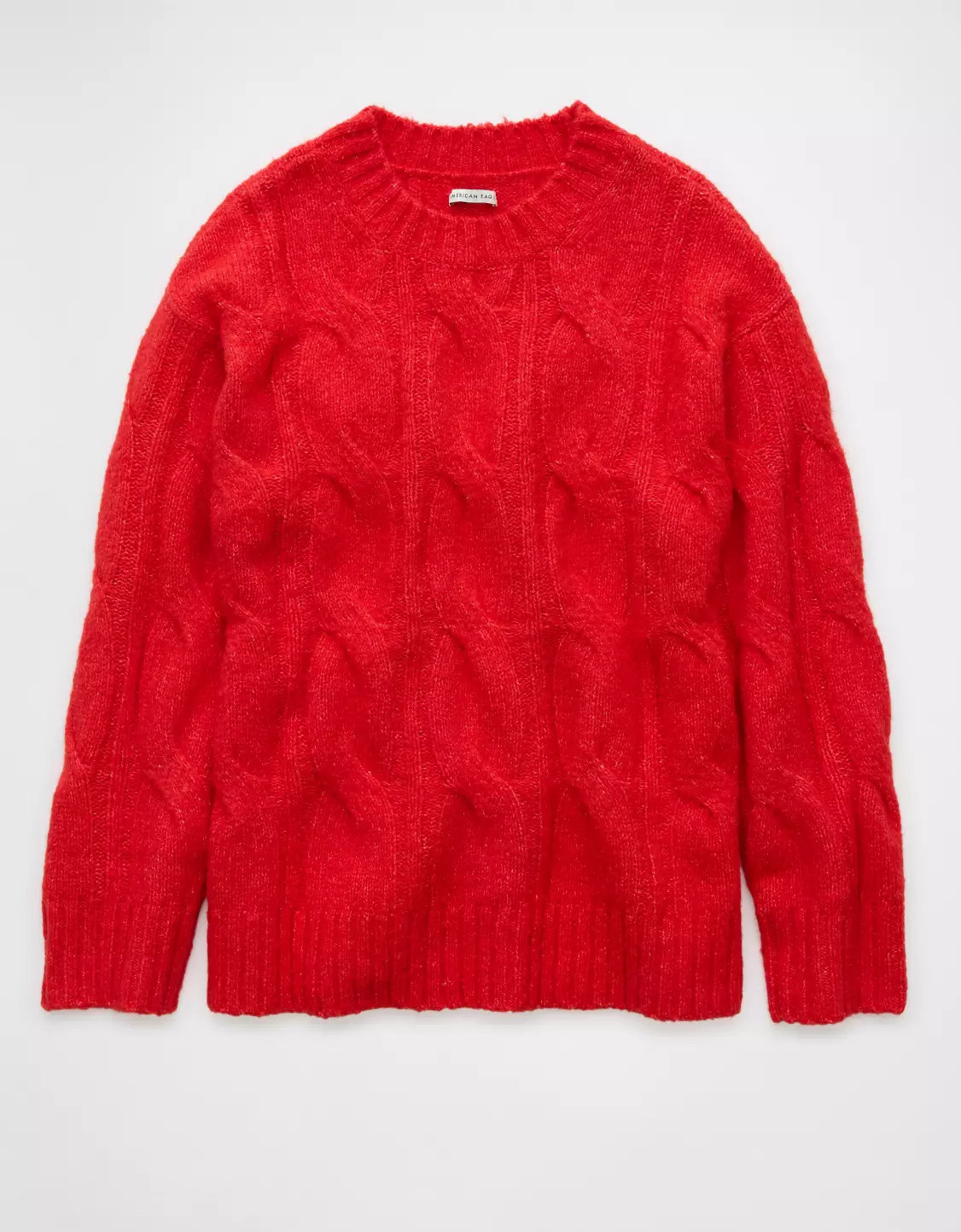 AE Whoa So Soft Cable Knit Sweater | American Eagle Outfitters (US & CA)