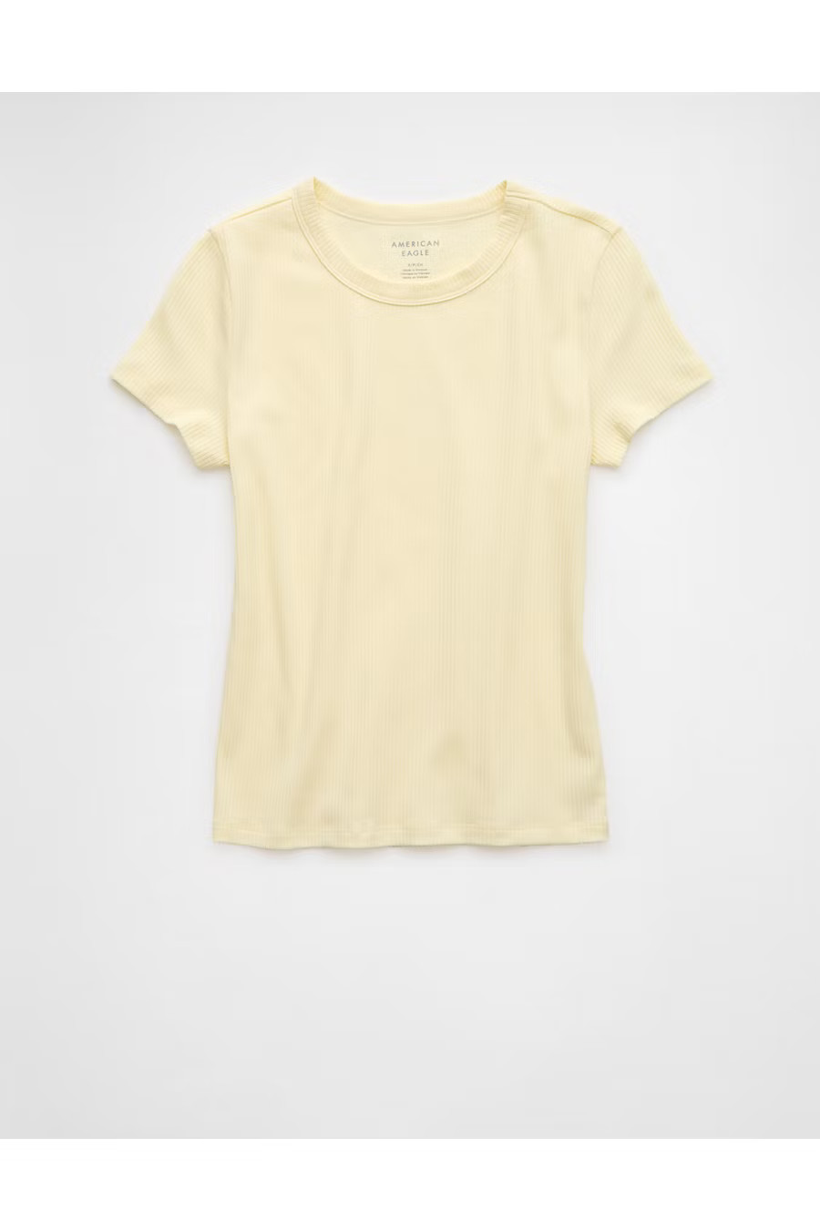 AE Hey Baby Tee Women's Yellow XXL | American Eagle Outfitters (US & CA)