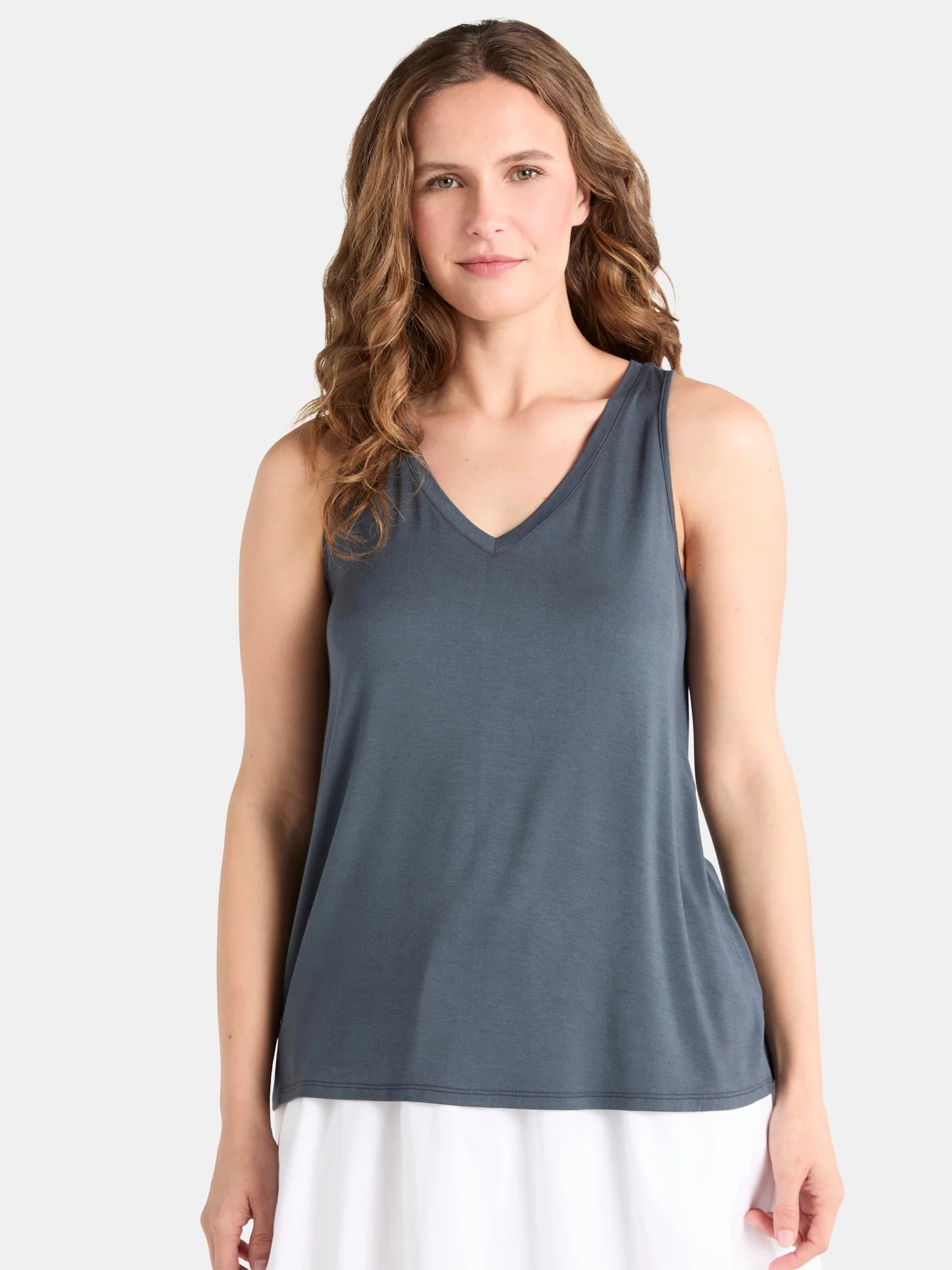 Time and Tru Women's High Low Tank Top, Sizes XS-XXXL | Walmart (US)