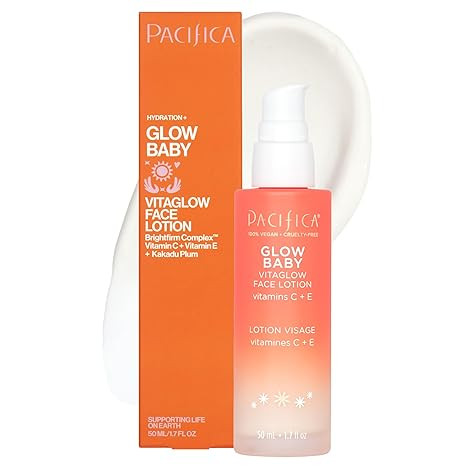 Pacifica Vitamin C Face Lotion Glow Baby VitaGlow Face Moisturizer Glow Recipe, Vitamin E, Antiox... | Amazon (US)