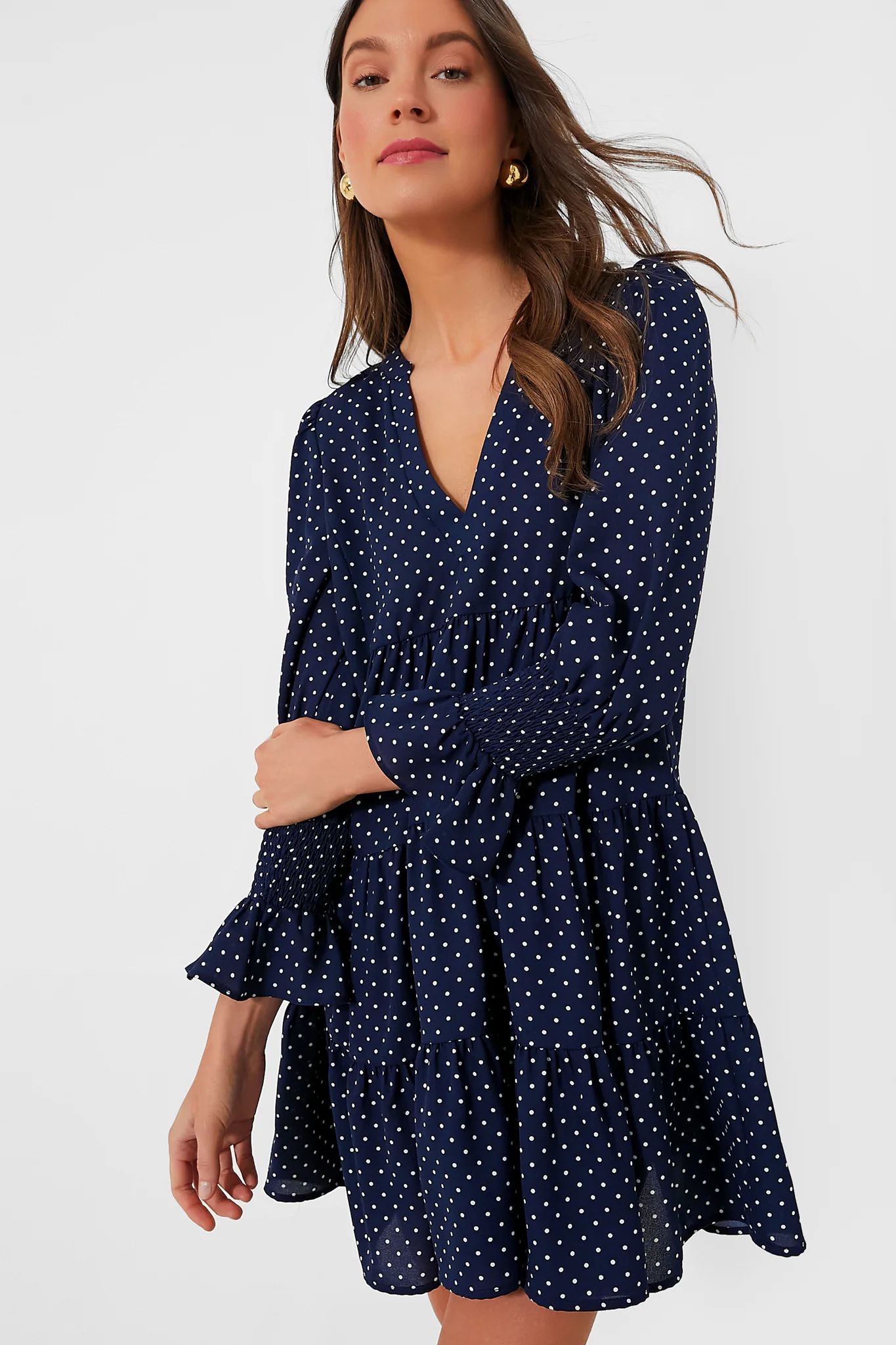 Navy Polka Dot Kenzo Dress | Tuckernuck (US)