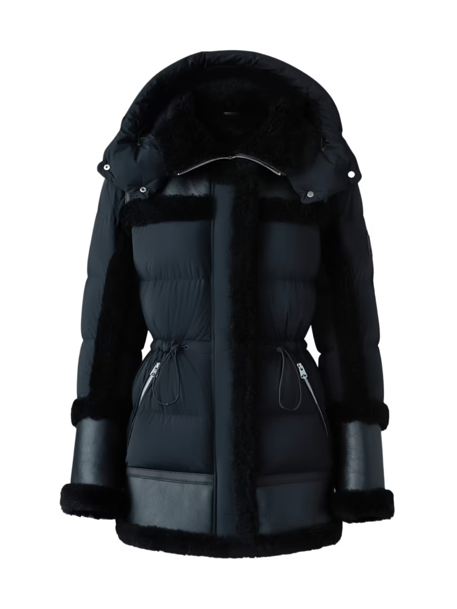 Lilibeth Mixed-Media Shearling Down Parka | Saks Fifth Avenue